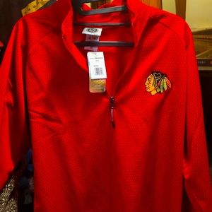 Blackhawks long sleeve collared men's shirt